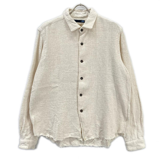 163SH10 ﾎﾜｲﾄ ｺｯﾄﾝ ｼｬﾂｼﾞｬｹｯﾄ ジャケット L