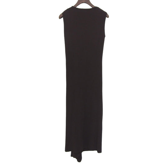 Theory Sleeveless Ribbed Tucked Dress One-piece Women's Brown S 0305716 Dress