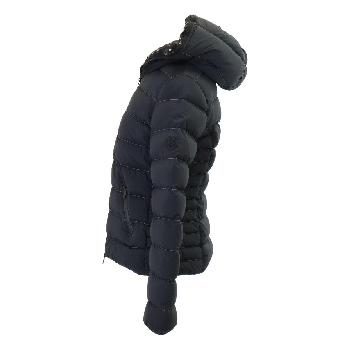 23 HERBE Lettering Logo Short Down Jacket O Women's