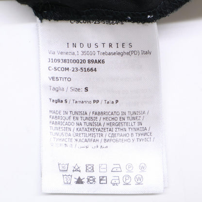 MONCLER モンクレール 23年製 ブラック VESTITO リブニット ノースリーブ ワンピース ワンピース