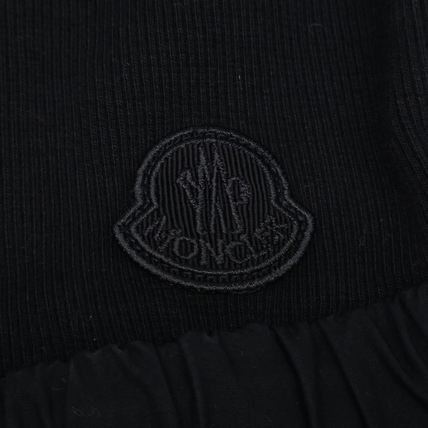 MONCLER モンクレール 23年製 ブラック VESTITO リブニット ノースリーブ ワンピース ワンピース