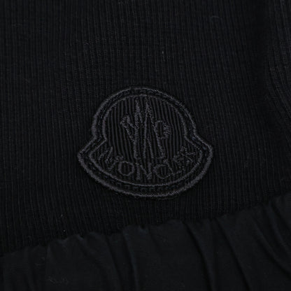 MONCLER モンクレール 23年製 ブラック VESTITO リブニット ノースリーブ ワンピース ワンピース