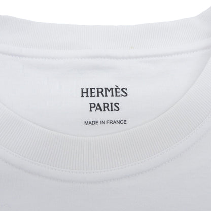 HERMES エルメス 美品 ポケットデザイン Tシャツ トップス レディース ホワイト 36 47-7703 トップス