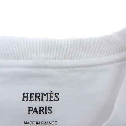HERMES エルメス 美品 ポケットデザイン Tシャツ トップス レディース ホワイト 36 47-7703 トップス