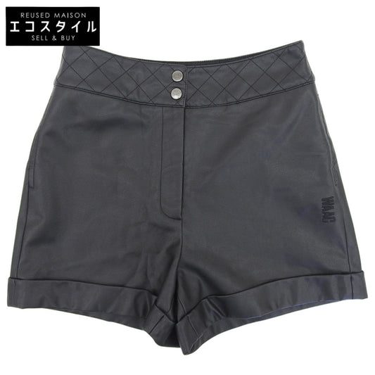 美品 フェイクレザー ショートパンツ ボトムス レディース ブラック 2 ボトムス 2 レディース