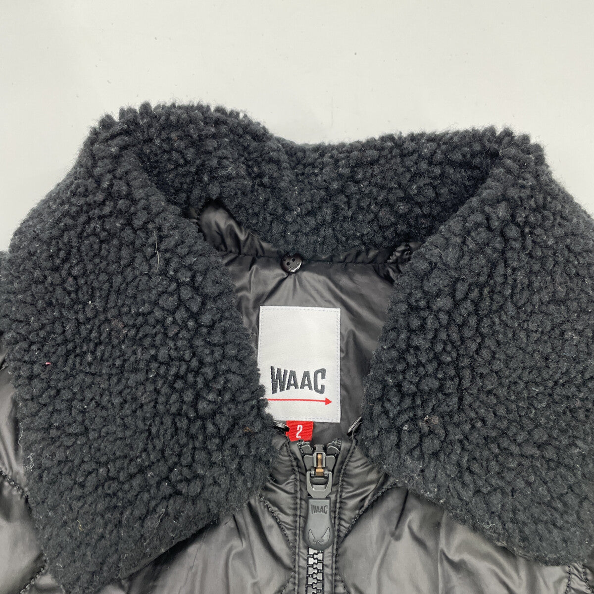 [Excellent Condition] WWVAW23701 Quilted Vest with Boa Collar, Padded, Size 2, Men's