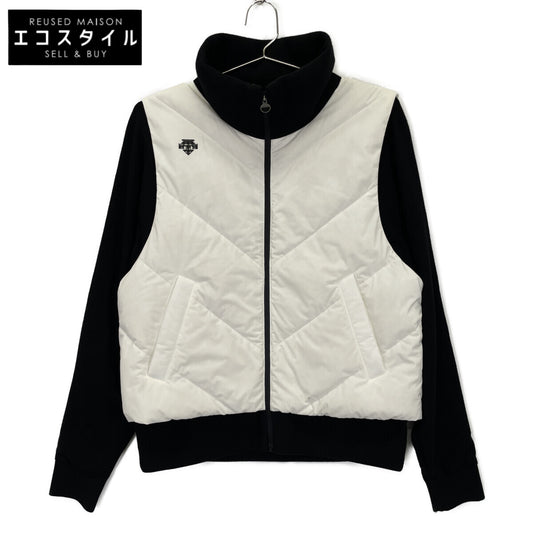 ﾎﾜｲﾄ×ﾌﾞﾗｯｸ ﾄﾞｯｷﾝｸﾞ ﾄｯﾌﾟｽ トップス M レディース
