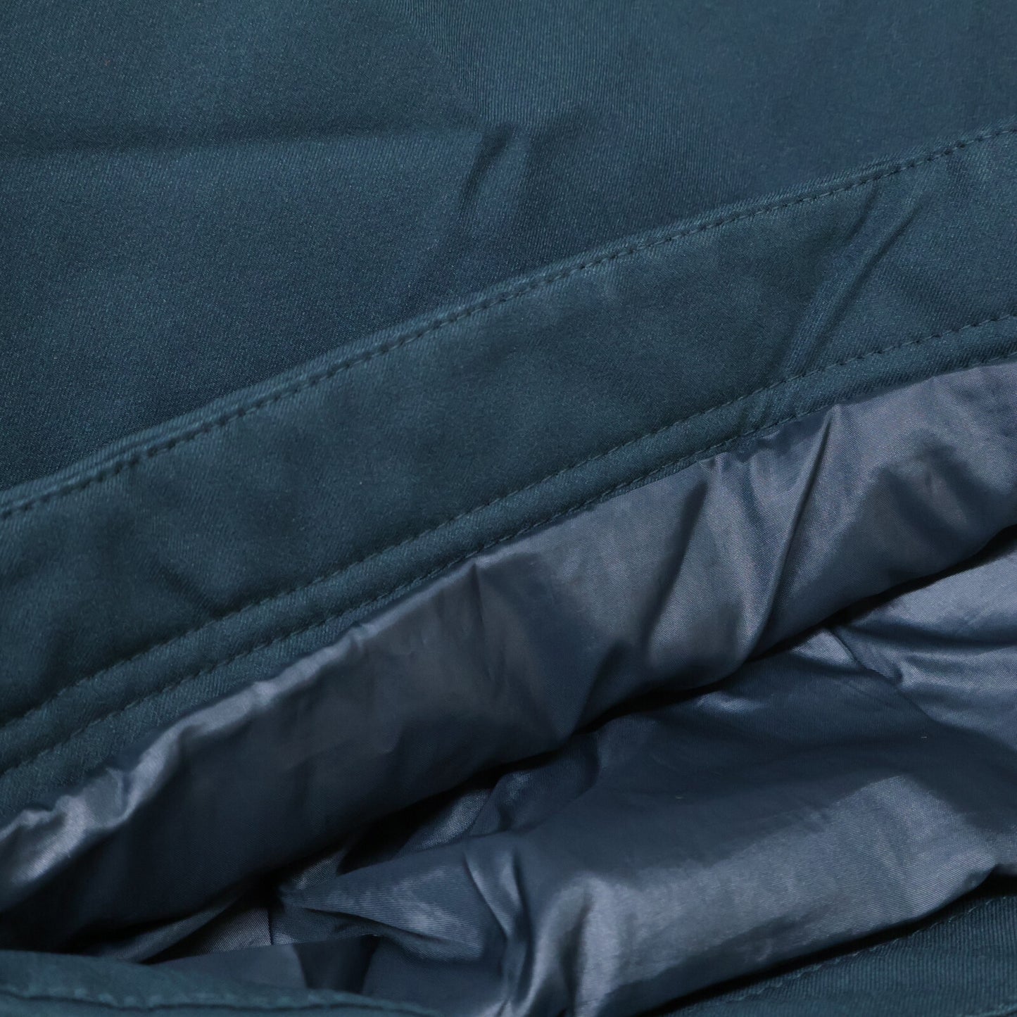GREEN Zip-up Short Length Down Vest/Half Pants Set-up Suit Set-up S/26 Ladies