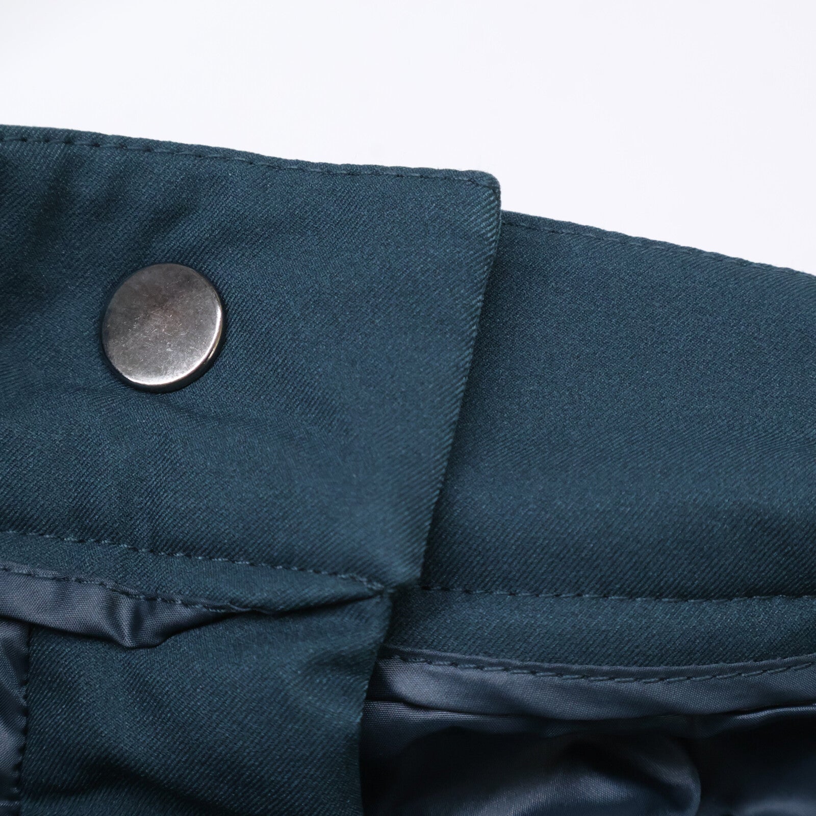 GREEN Zip-up Short Length Down Vest/Half Pants Set-up Suit Set-up S/26 Ladies