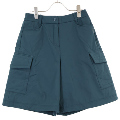 GREEN Zip-up Short Length Down Vest/Half Pants Set-up Suit Set-up S/26 Ladies