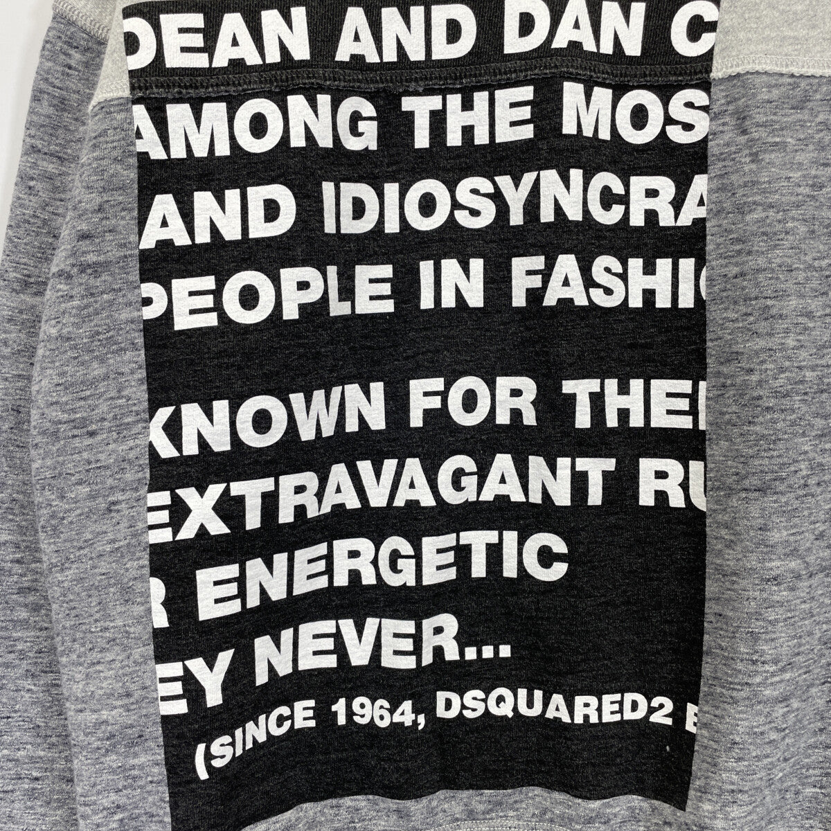 DSQUARED2 Dsquared2 S74GU0516 gray paneled sweatshirt top