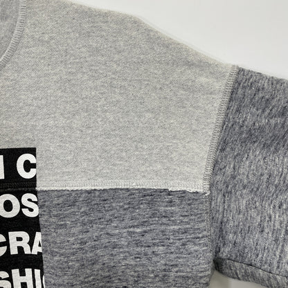 DSQUARED2 ディースクエアード S74GU0516 グレー ドッキング スウェットシャツ トップス