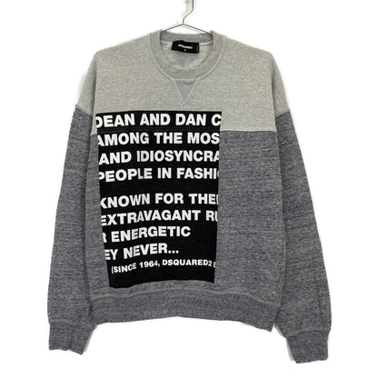 DSQUARED2 Dsquared2 S74GU0516 gray paneled sweatshirt top