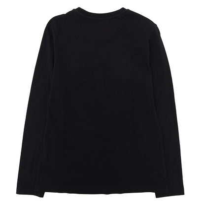 MONCLER モンクレール 美品 コットン ロゴ L/S ロンT トップス レディース ブラック XS トップス