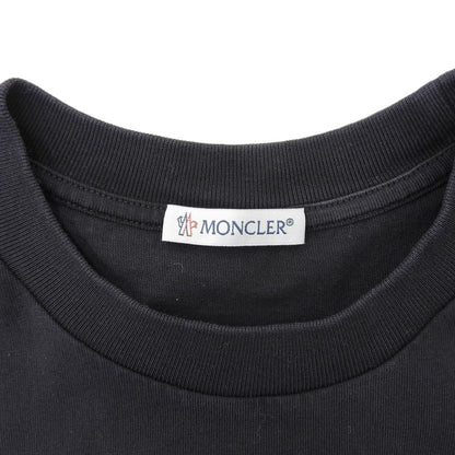 MONCLER モンクレール 美品 コットン プリント Tシャツ トップス レディース ブラック XS トップス