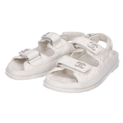 CHANEL G35927 Coco Mark Quilted Sandals/Shoes