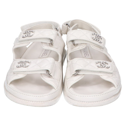 CHANEL G35927 Coco Mark Quilted Sandals/Shoes