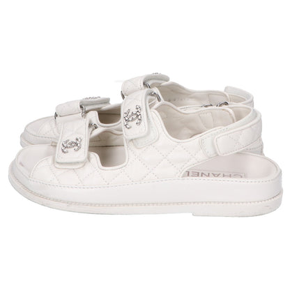 CHANEL G35927 Coco Mark Quilted Sandals/Shoes