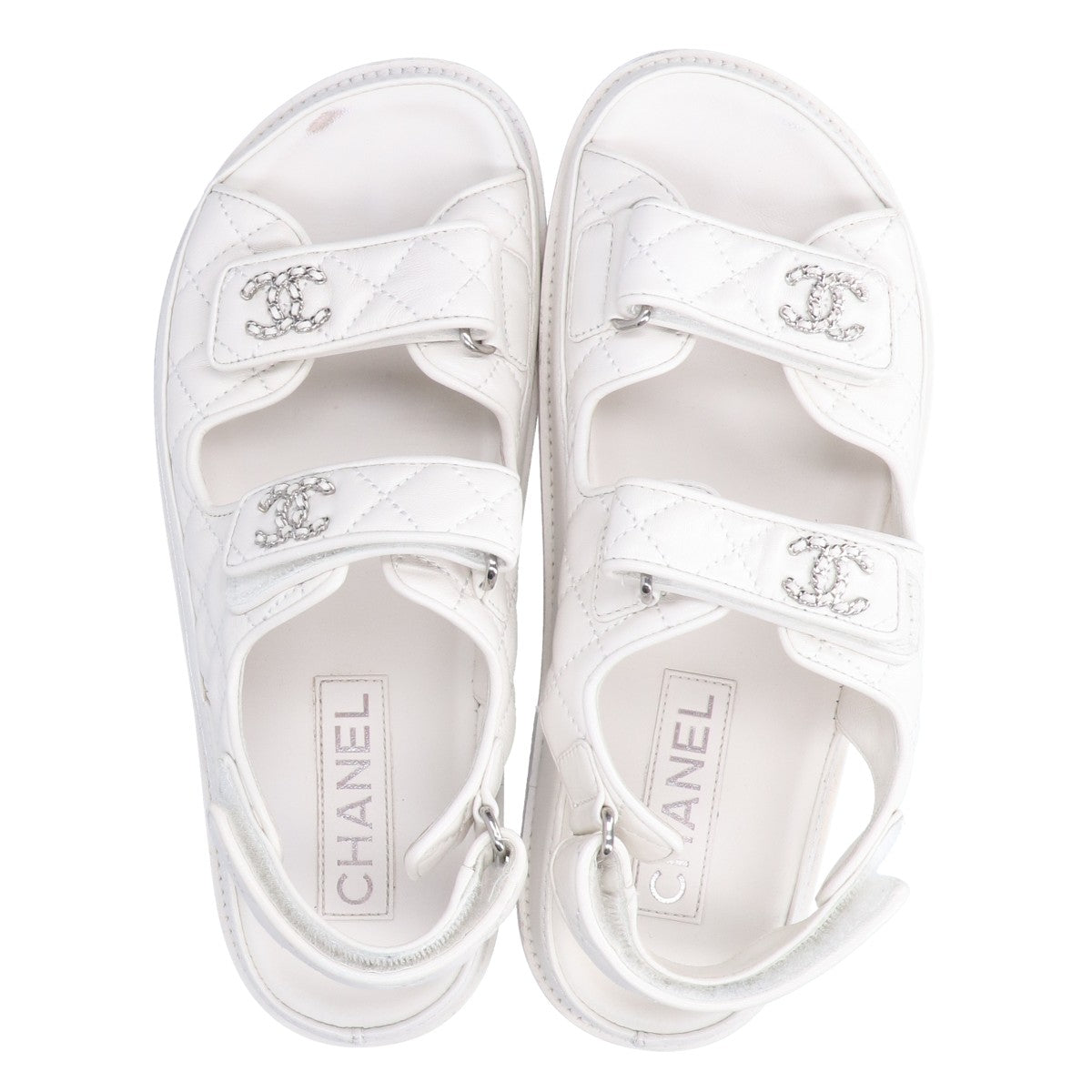 CHANEL G35927 Coco Mark Quilted Sandals/Shoes
