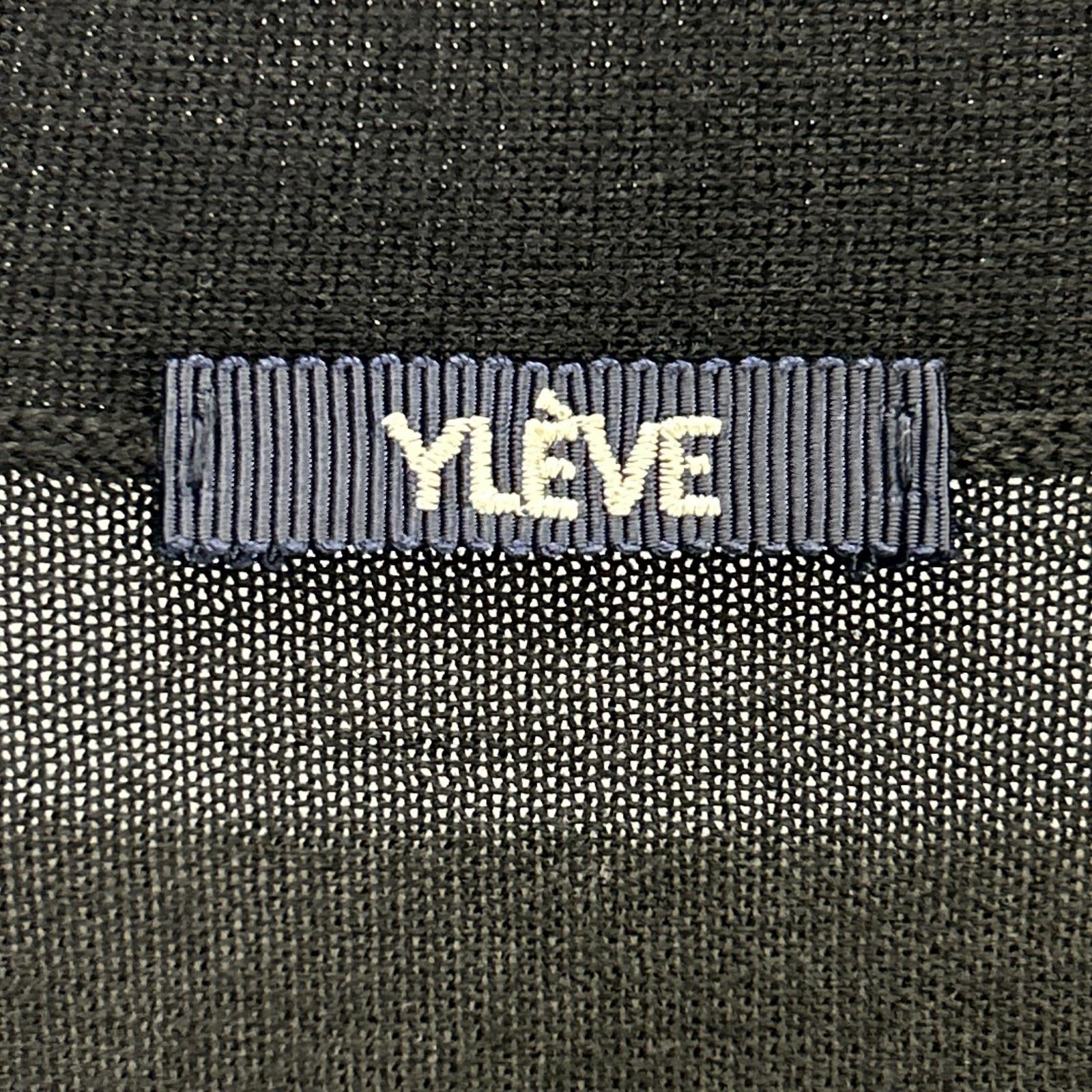 YLEVE イレーヴ ﾌﾞﾗｯｸ ｶｼﾐﾔｼﾙｸ混 ｳｰﾙ ﾛﾝｸﾞ ｶｰﾃﾞｨｶﾞﾝ トップス F