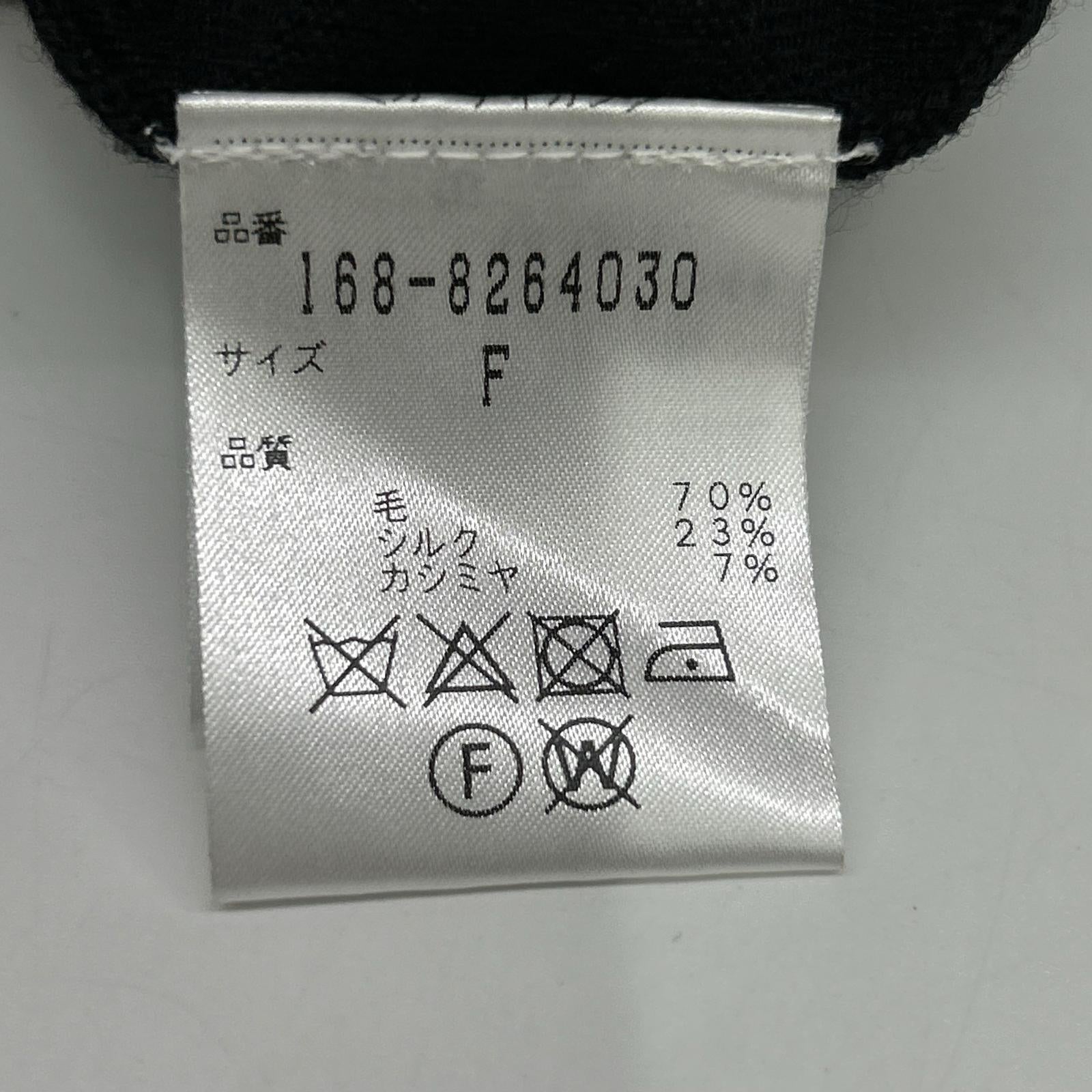 YLEVE イレーヴ  ﾌﾞﾗｯｸ ｶｼﾐﾔｼﾙｸ混 ｳｰﾙ ﾛﾝｸﾞ ｶｰﾃﾞｨｶﾞﾝ F YLEVE イレーヴ ﾌﾞﾗｯｸ ｶｼﾐﾔｼﾙｸ混 ｳｰﾙ ﾛﾝｸﾞ ｶｰﾃﾞｨｶﾞﾝ トップス F