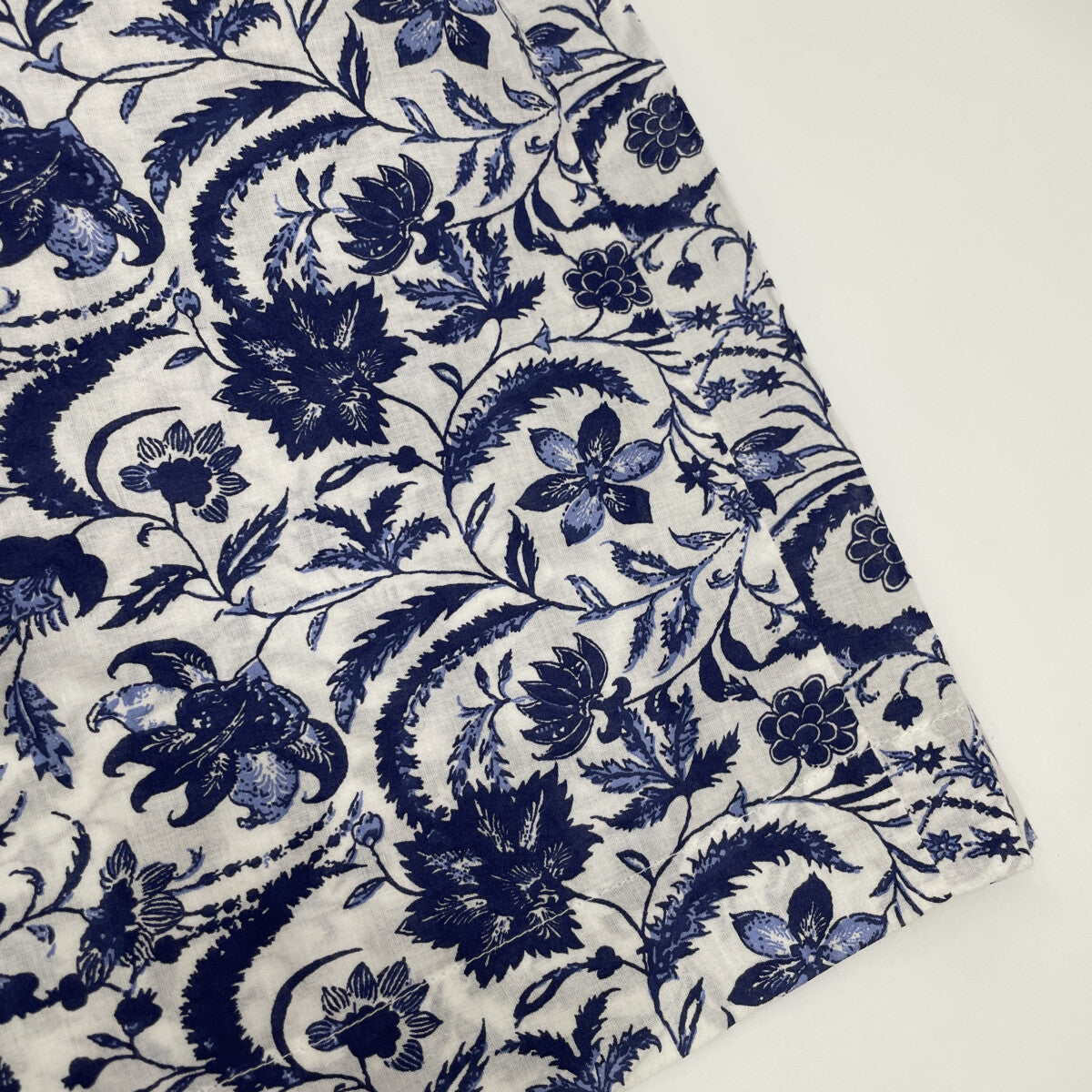 MARIHA Navy Floral Print Switching Dress "Night Beach" Sleeveless Dress