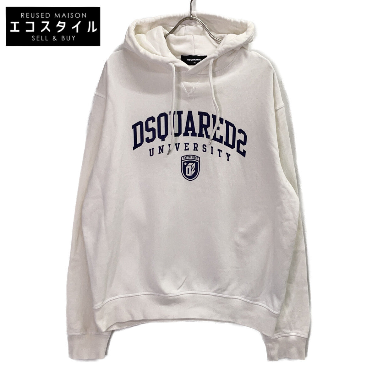 DSQUARED2 DSQUARED2 23 S74GU0744 white logo hoodie tops
