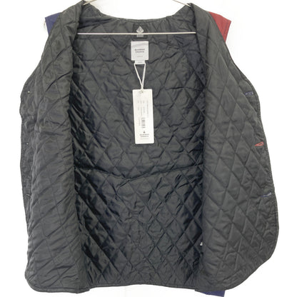 M2401006 NAVY x BURGUNDY B.P'S PANELED HUNTING VEST L Men's