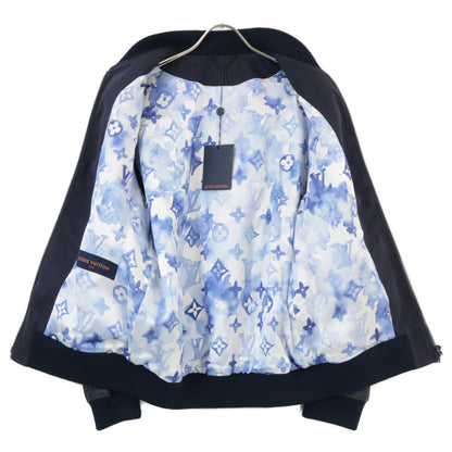 LOUIS VUITTON ルイヴィトン 【新品同様/国内正規】HLL08WD17 レザー×モノグラムデニム 切替ジップアップブルゾン/ ジャケット