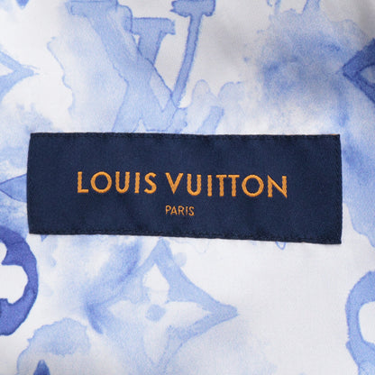 LOUIS VUITTON ルイヴィトン 【新品同様/国内正規】HLL08WD17 レザー×モノグラムデニム 切替ジップアップブルゾン/ ジャケット