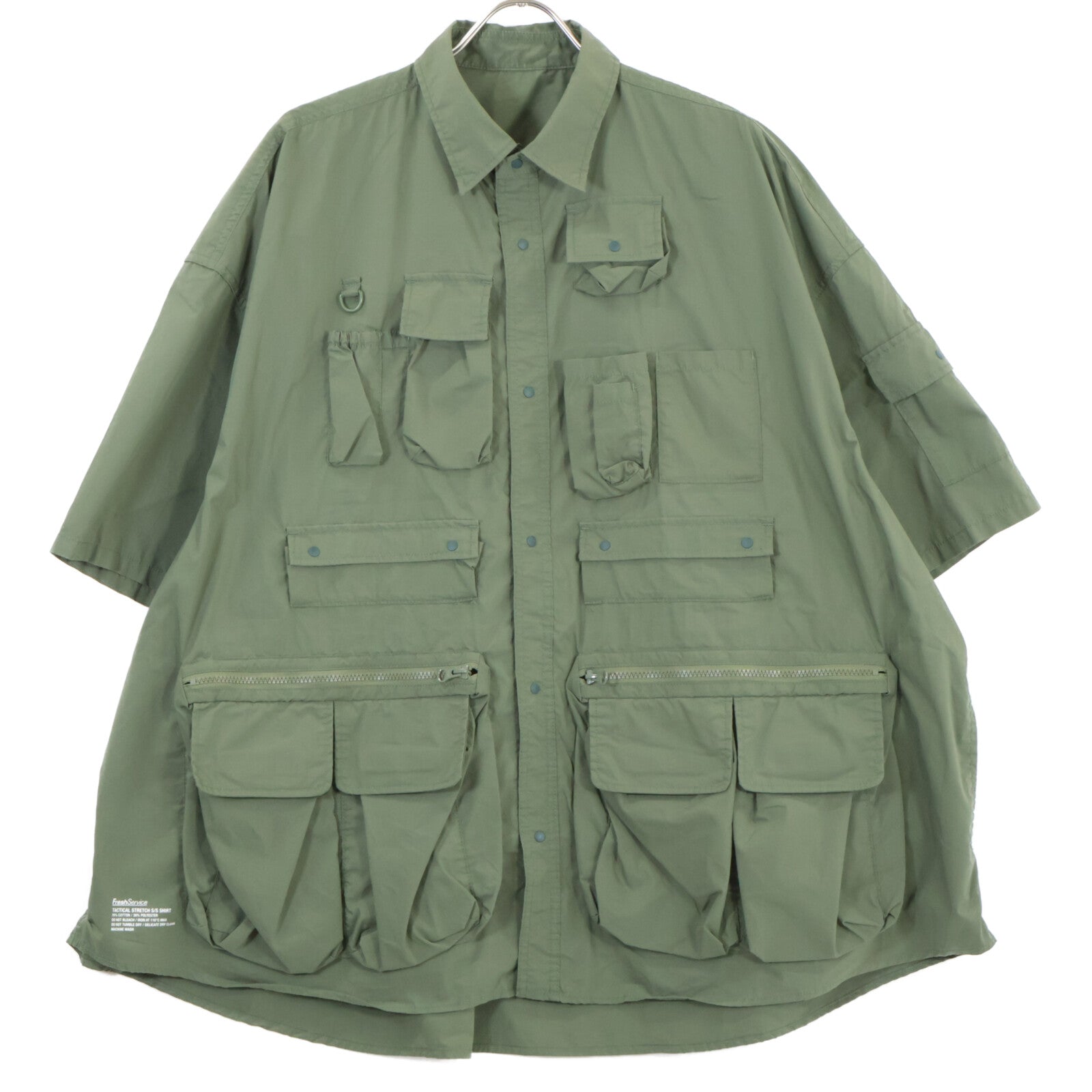 Freshservice FSW-22-SH_30 Khaki TACTICAL POCKET STRETCH S/S SHIRT Tops