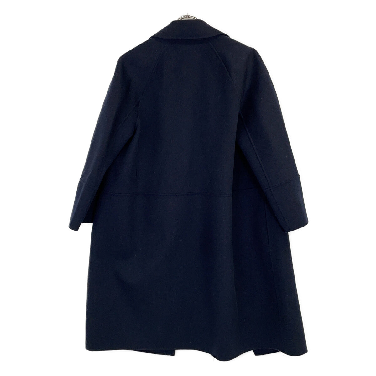S MaxMara エスマックスマーラ 【Cucito A Mano】ネイビー ピュアウール ラップコート コート