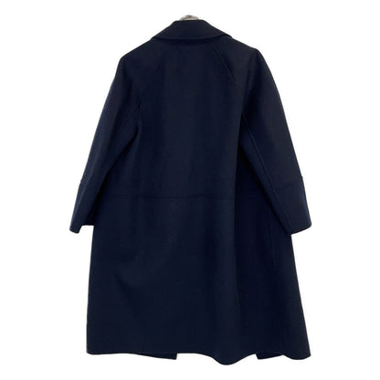 S MaxMara エスマックスマーラ 【Cucito A Mano】ネイビー ピュアウール ラップコート コート