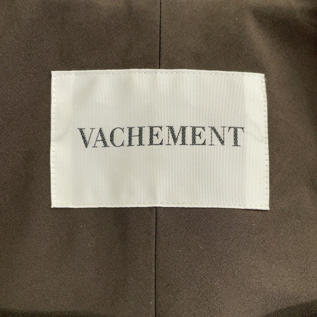 VACHEMENT VF-06-601 Khaki Recycled Shell Taffeta High-Low Coat