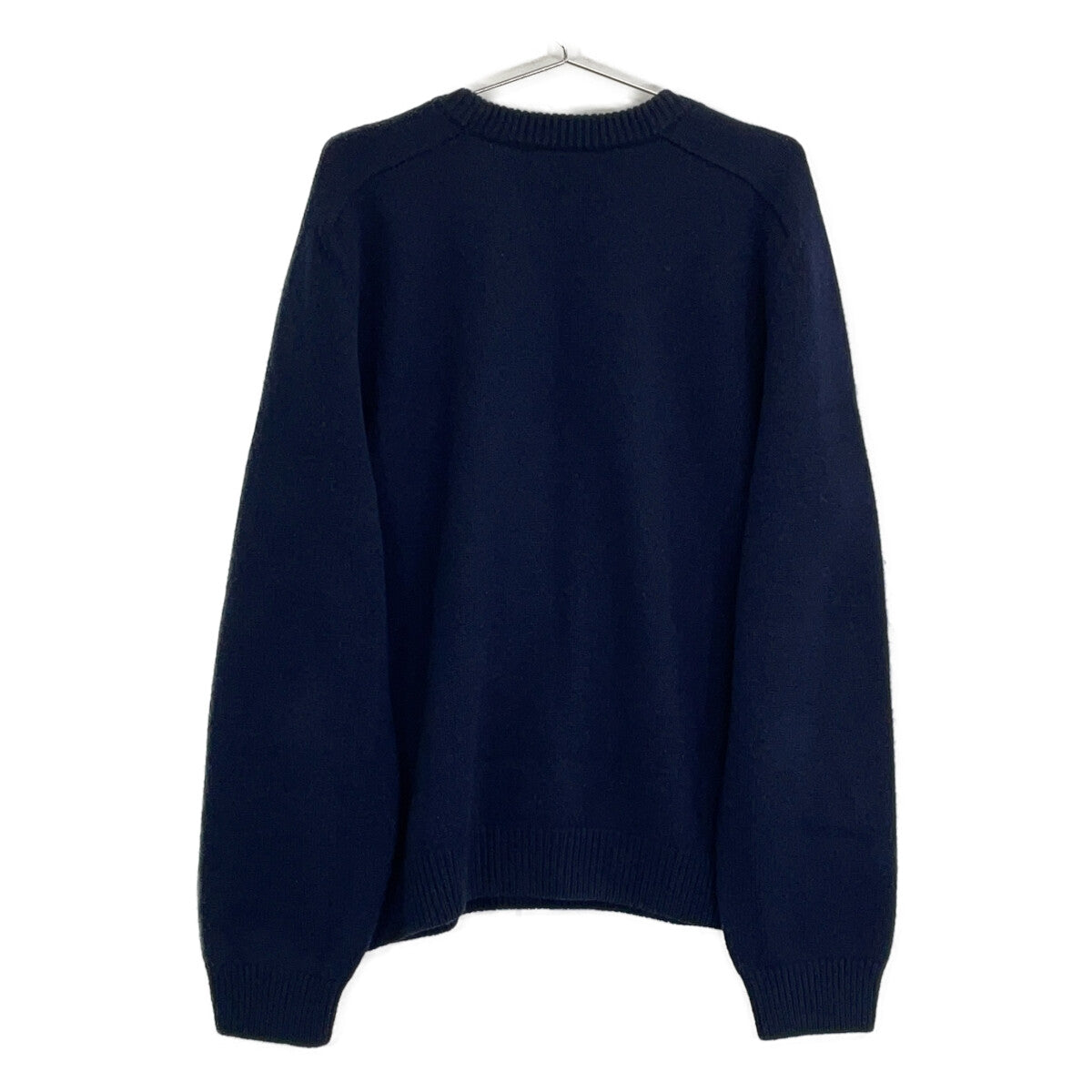 CELINE 2AC85048T Gray Wool-Cashmere Triomphe Crewneck Sweater Top