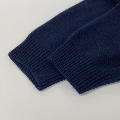 CELINE 2AC85048T Gray Wool-Cashmere Triomphe Crewneck Sweater Top