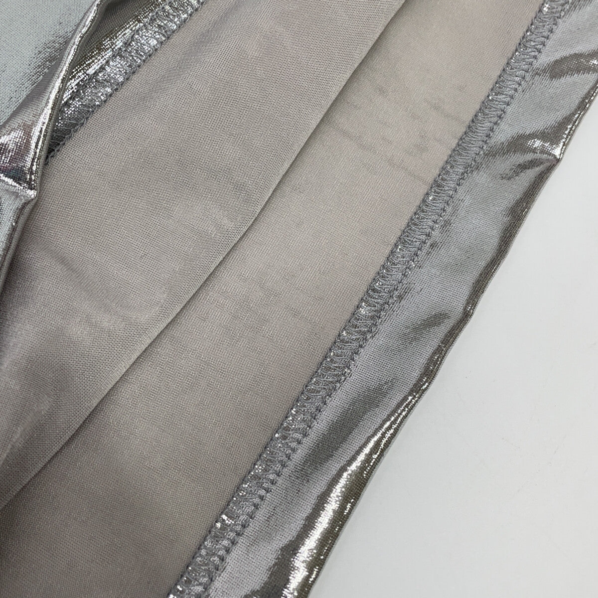 COMME des GARÇONS JUNYA WATANABE JO-T015 2024 Silver Metallic T-Shirt Top