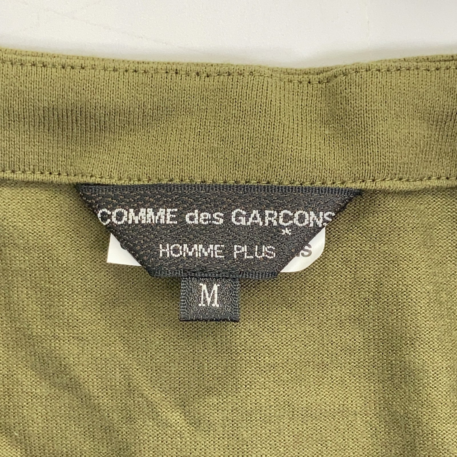 COMMEdesGARCONS HOMME PLUS 川久保玲男装 PP-B021 25年款 黑色×卡其色 拼接衬衫 上衣