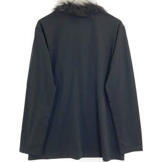 COMMEdesGARCONS HOMME PLUS コムデギャルソンオムプリュス PL-T009 ブラック 23年製 ファートリムロングカットソー トップス