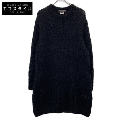 COMME des GARCONS HOMME PLUS 川久保玲 男士支线 黑色 超大版型 低针距 马海毛 长款针织上衣