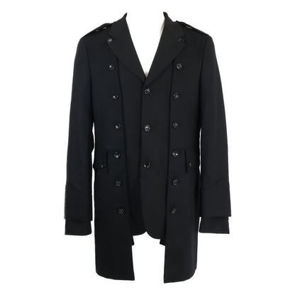 COMMEdesGARCONS HOMME PLUS コムデギャルソンオムプリュス 【美品/25AW】PP-J042 ウールギャバジンｘウール/ナイロン フラノジャケット ジャケット