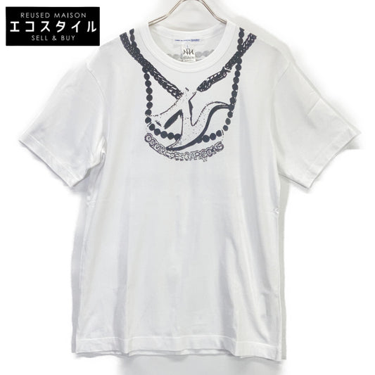 COMME des GARCONS SHIRT コムデギャルソンシャツ ×ASAP Nast ブラック×ホワイト プリントTシャツ トップス