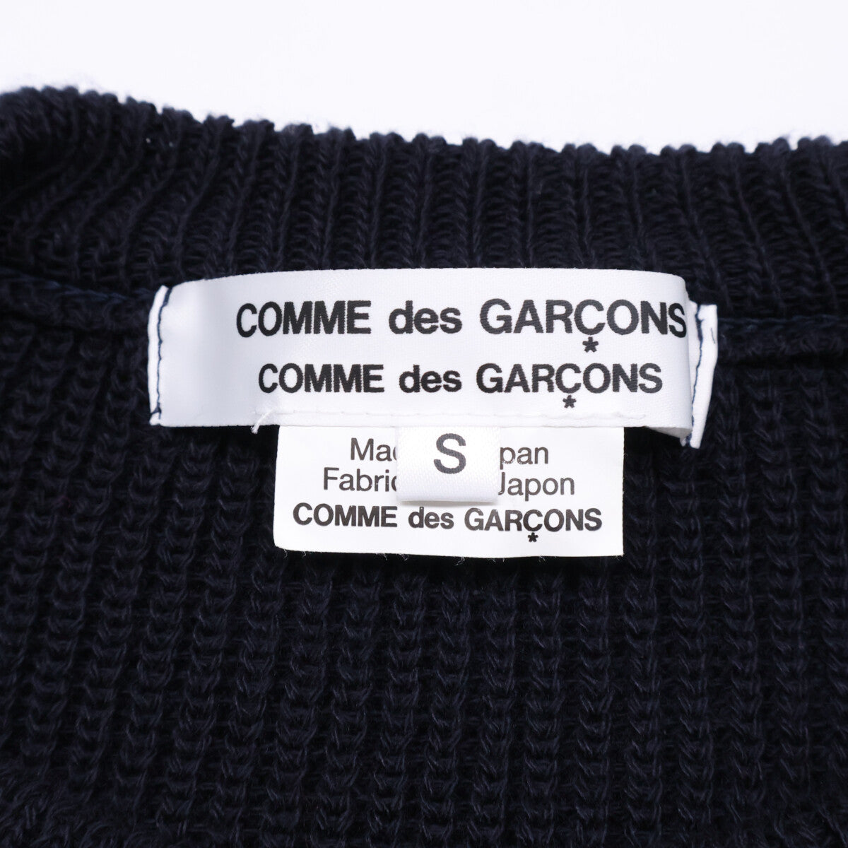 COMME des GARCONS COMME des GARCONS 川久保玲 COMME des GARCONS COMME des GARCONS (COMME COMME)【美品/24年产】RN-N518 圆领针织衫上衣
