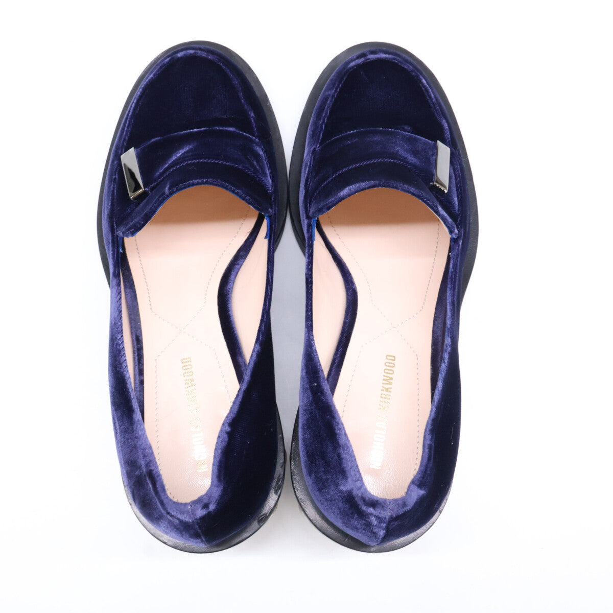 Nicholas Kirkwood ニコラスカークウッド 【美品】ベロア パールヒール ローファー シューズ