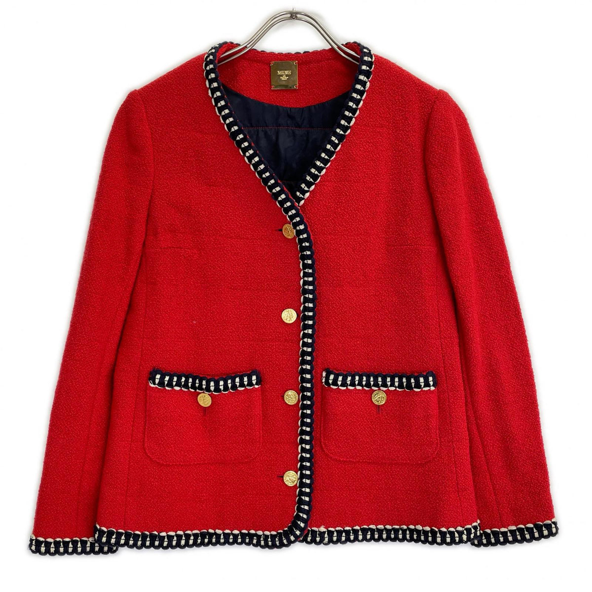 MUSE Red Chain Tweed Jacket
