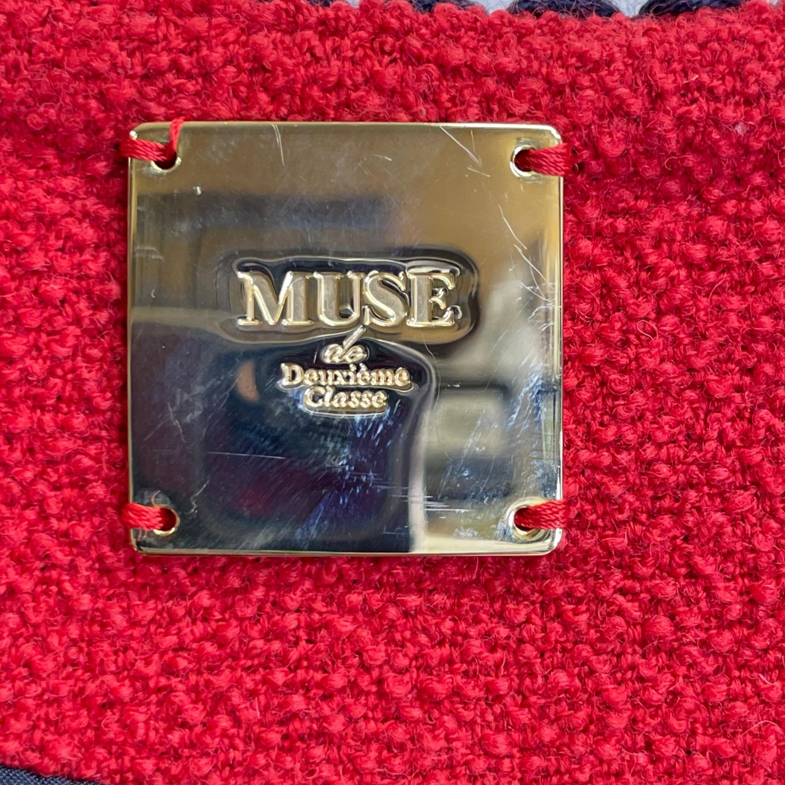 MUSE ミューズ レッド チェーン ツイード ジャケット ジャケット