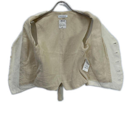 MADISON BLUE Ecru Ivory 100% Linen Vest