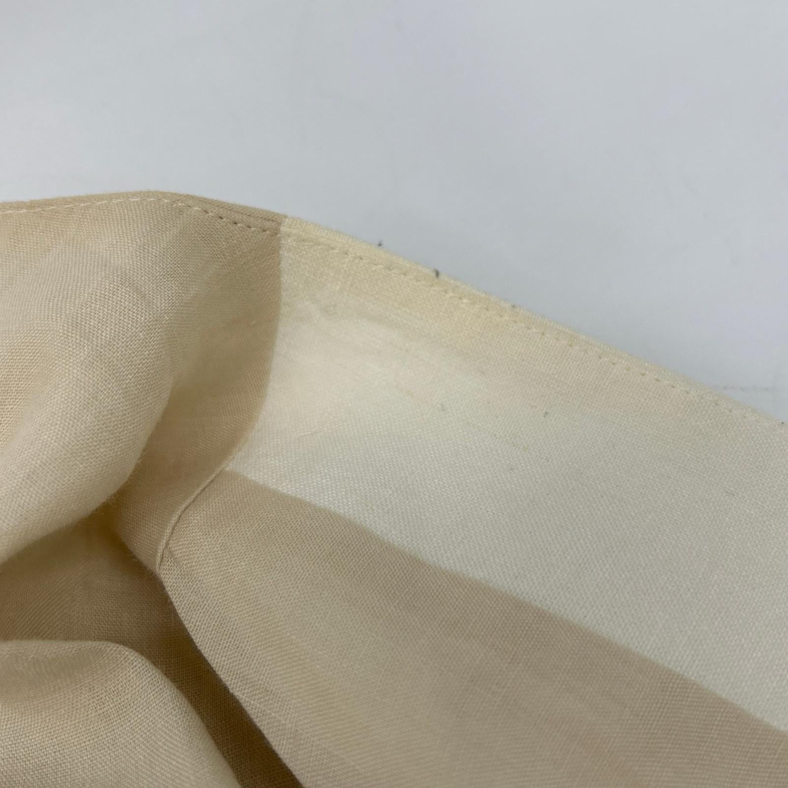 MADISON BLUE Ecru Ivory 100% Linen Vest