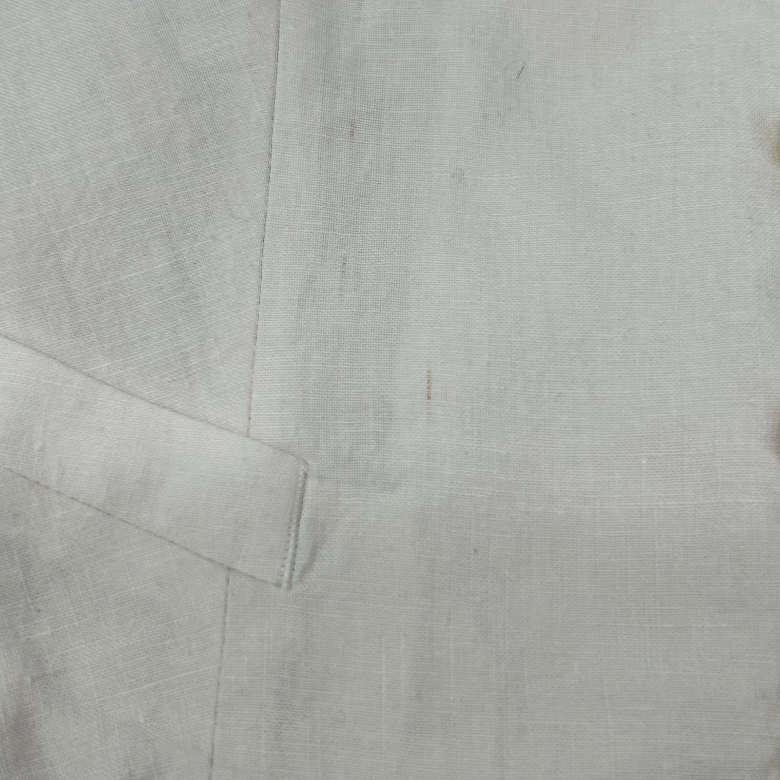 MADISON BLUE Ecru Ivory 100% Linen Vest