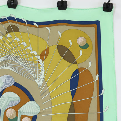 HERMES エルメス SWING ゴルフクラブ カレ70 シルク スカーフ